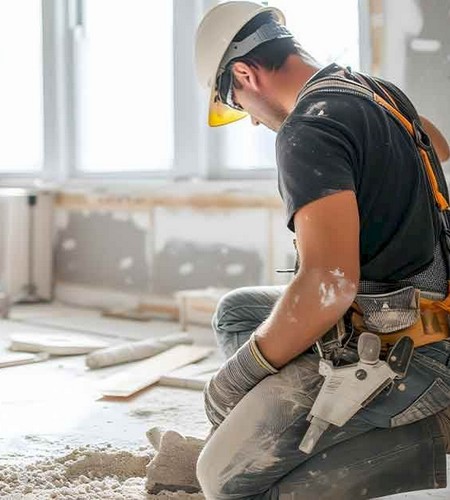Homme à tout faire RénovAll au travail à Bruxelles